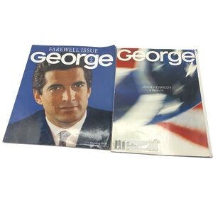 George Magazine Bundle – Farewell Issue + JFK Jr. Tribute Issue 1999/2001